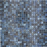 Céramique Mosaïque Jasba labradorit blue brillant Mamoroparoi de cuisine Carreau de salle de bains Paroi de douche / 10 tapis de mosaïque