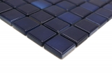 Échantillon manuel Jasba Agrob Buchtal Fresh Mosaïque Céramique Grès cérame deep blue mix brillant Cuisine Salle de bains Douche MOSJBF217_m