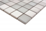 Échantillon manuel Jasba Agrob Buchtal Fresh Mosaïque Céramique Grès cérame warm grey mix brillant Cuisine Salle de bains Douche MOSJBF220_m