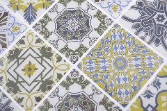 Échantillon manuel de vinyle Squares Retro color mur carrelage MOSvinyl-retro_m