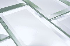 Hand pattern Rectangle Mirror Metro grand mur miroir carrelage cuisine douche bain MOS180-07_m