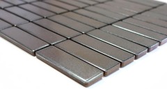 Motif main mosaïque carreau céramique baguettes argent MOS24-0217_m