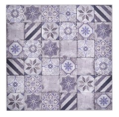 Tapis mosaïque autocollant Alu rétro multicolore violet gris Ornement dAfrique - MOS200-U05