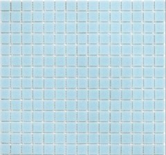 Mosaïque de piscine Mosaïque de verre bleu clair collée sur papier - MOS200-A11-P_f