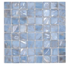 Mosaïque de piscine Mosaïque de verre marbré chatoyant gris cream argent mur sol cuisine salle de bain douche MOS220-71382U_f