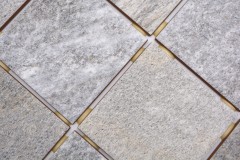 Échantillon manuel Carreau en mosaïque céramique Crème Gris Anthracite Mat Aspect pierre Piastrella MOS22-BH957_m