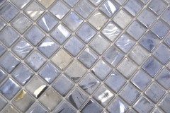 Motif à main Mosaïque de piscine Mosaïque de piscine Pigeons gris bleu tons beige douche mur SPAIN - 220-71254U_m