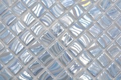 Motif à main Mosaïque de piscine Mosaïque de piscine bleu clair argent brillant métallique douche mur SPAIN - MOS220-78251U_m