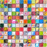 Mosaïque céramique multicolore Carreau de mosaïque rétro vintage POP UP Marilyn Monroe MOS18D-1605