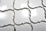 Motif main Retro Vintage Carreau de mosaïque Céramique Florentine blanc brillant MOS13-1WG_m