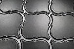 Motif main Retro Vintage Carreau de mosaïque Céramique Florentine noir mat MOS13-12BM_m