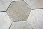 Motif main Mosaïque Céramique grise Hexagone Ciment Cuisine WC Carreau salle de bain MOS11F-0204_m