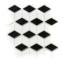 Mosaïque Céramique Cube 3D blanc noir mat Carrelage mural Carrelage de salle de bain MOS13-OV09_f | 10 Tapis de mosaïque