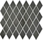 Mosaïque rétro Carreau céramique Diamant noir brillant Dos de douche Carrelage cuisine MOS13-DS0301