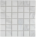 Carreau de mosaïque aspect Carrare blanc gris Céramique Carreau de salle de bain Carrelage cuisine MOS14-0102_f | 10 Tapis de mosaïque
