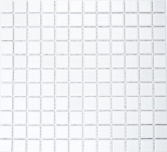 Mosaïque céramique blanc mat Revêtement de baignoire Carreaux de cuisine MOS18-0111