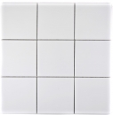 Mosaïque Carreau mural Céramique blanc mat Habillage de baignoire Carrelage mural - MOS23-0111