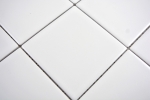 Échantillon manuel de mosaïque Carreau en céramique blanc mat Revêtement de baignoire MOS23-0111_m