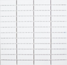 Mosaïque en bâtonnets Carreau céramique blanc mat Revêtement de baignoire MOS24-0111