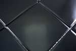 Motif main mosaïque carreau céramique noir mat carreau WC carreau salle de bain MOS23-0311_m