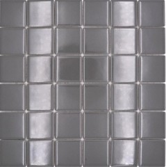 Céramique Mosaïque Carreau gris métal brillant Carrelage mural cuisine MOS16B-0204