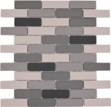 Mosaïque Carreau céramique beige clair gris Brick assemblage mural non émaillé antidérapant Carreau de douche Carreau de sol - MOS26-0206-R10