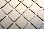 Échantillon manuel de mosaïque Carreau de sol en céramique beige clair non émaillé pour bac de douche MOS18B-1211-R10_m