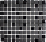 Mosaïque Carreau céramique noir non émaillé Verre Parement mural MOS18-CUG70
