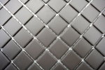 Motif main Mosaïque Céramique grise non émaillée Carreau de douche Carreau de sol MOS18B-0211-R10_m