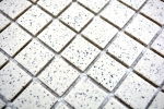 Motif manuel Carreau de mosaïque Céramique blanc crème moucheté non émaillé Carreau de douche Carreau de sol MOS18-0103-R10_m