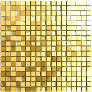 Mosaïque arrière aluminium mosaïque de verre or MOS49-A307_f