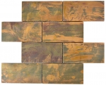 Mosaïque de cuivre Subway brun cuisine MOS49-1508