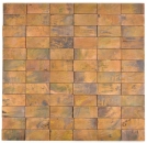 Mosaïque de cuivre Baguettes 3D brun mur fond de cuisine carrelage MOS49-1514