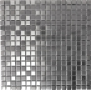 Acier inoxydable Mosaïque Carreau argenté brossé mat Carreau de cuisine MOS129-CE15D
