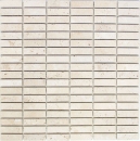 Travertin Carreaux de mosaïque Terrasse Mur Sol Pierre naturelle beige crème Plaquette de carrelage Carreaux de cuisine Salle de bain - MOS43-46158