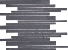 Ardoise Carreau Mosaïque Pierre naturelle Bâtons Revêtement mural Cuisine noir anthracite - MOS34-0225