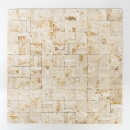 Splitface marbre mosaïque mur de pierre pierre naturelle parquet sunny beige 3D optique - MOS42-x3d63