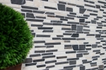 Motif main Carreau de mosaïque Marbre Pierre naturelle beige noir Mosaïque de briques BianconeJava MOS40-0205_m