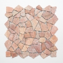 Mosaïque brisée Marbre Pierre naturelle rouge Polygonal Rossoverona Protection anti-éclaboussures Carrelage cuisine salle de bain - MOS44-30-140