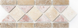 Bordure bordure travertin pierre naturelle beige rouge brun bordure 12,5x30,5x1 Pluto MOSBOR-60204_f