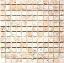 Travertin Carreaux mosaïque terrasse mur sol pierre naturelle jaune or brun doré carrelage mural cuisine salle de bain - MOS43-51023