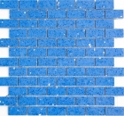 Carreaux de mosaïque Quartz Composite Pierre artificielle Brick Artificial bleu MOS46-ASMB5