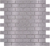 Carreaux de mosaïque Quartz Composite Pierre artificielle Brick Artifical gris MOS46-0204