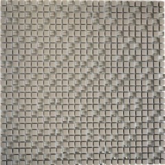 Mosaïque de verre Revêtement mural durable Recyclage Enamel cream mat MOS140-03C