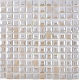 Mosaïque de verre Revêtement mural durable Carreau recyclé coffee metallic 3DF MOS350-24