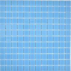 Carreau de mosaïque Mosaïque de verre bleu clair Mosaïque de piscine MOS63-0402