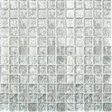 Mosaïque de verre argenté Carreau de mosaïque structure BAD WC cuisine MUR MOS68-4SB11
