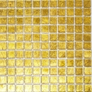 Mosaïque de verre or Carreau de mosaïque structure Carrelage cuisine Paroi de douche MOS120-0782