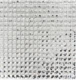 Mosaïque de verre aspect diamant Carreau de mosaïque argenté Miroir de carrelage cuisine MOS130-0204