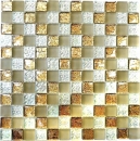 Lüster Luxe Deluxe Carreaux de mosaïque de verre Crystal champagne or MOS88-8LU80